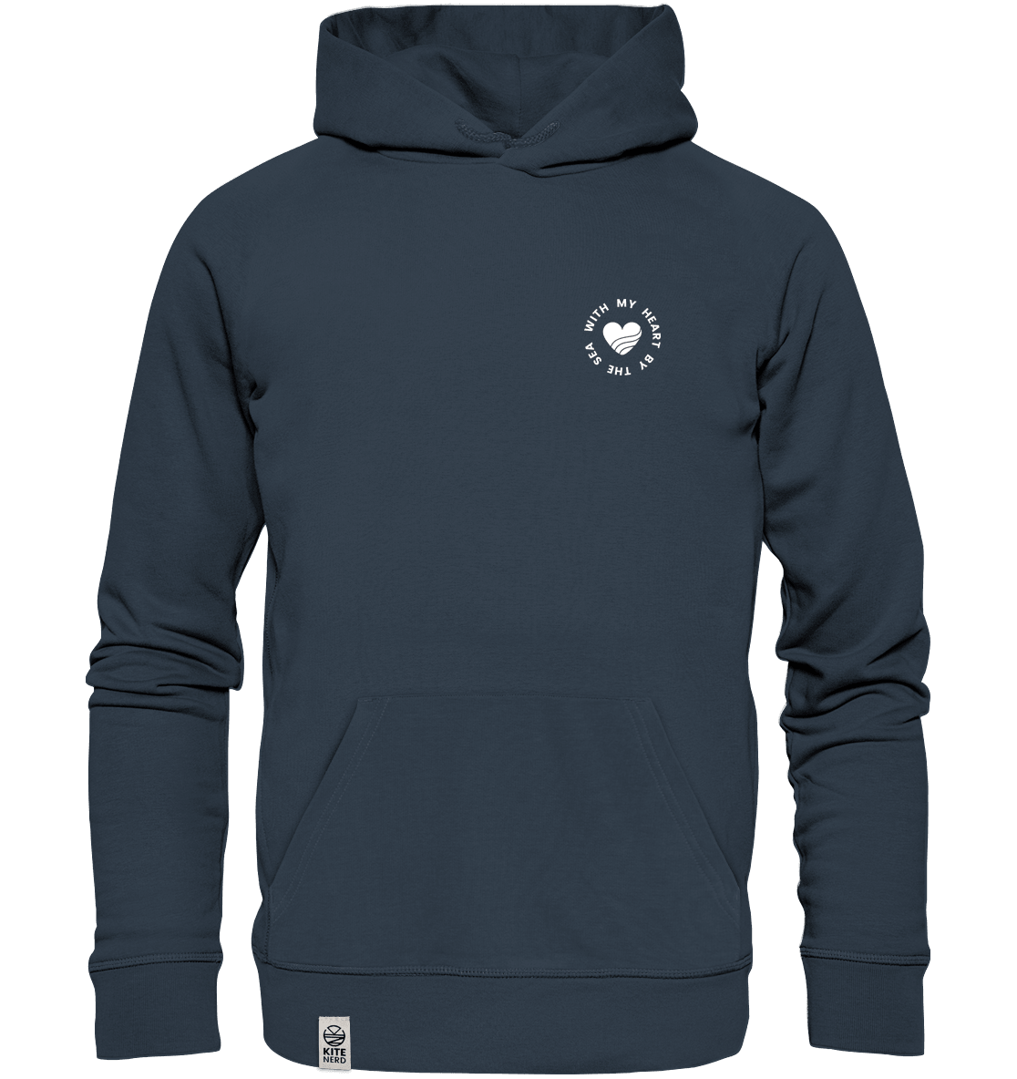 With my Heart by the Sea - Organic Hoodie