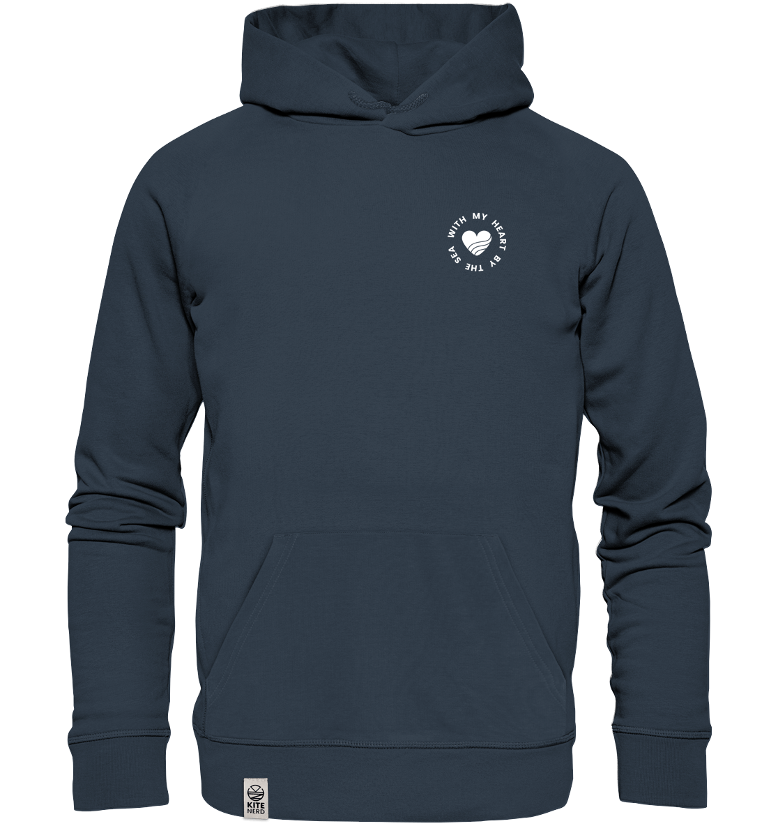 With my Heart by the Sea - Organic Hoodie