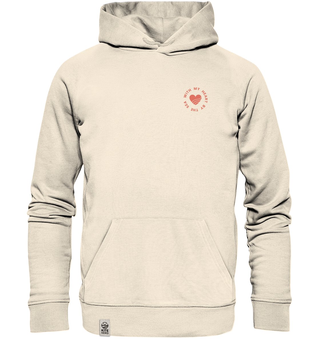With my Heart by the Sea - Organic Hoodie